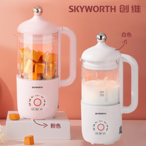 創(chuàng)維skyworth迷你破壁豆?jié){機P304 P305 家用小型單人多功能果汁機米糊攪拌機 粉色